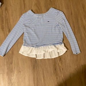 vineyard vines blue and white striped stop medium